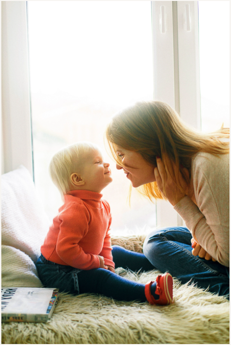 Mother and son playing together Pediatric Dentist Miami FL